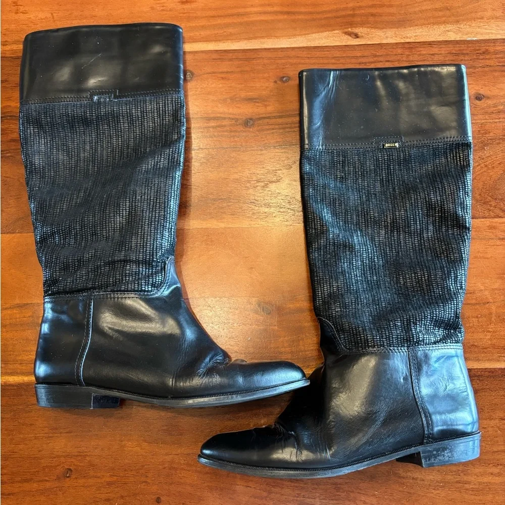 Vintage Bally Black Riding Boot - Picture 4 of 12